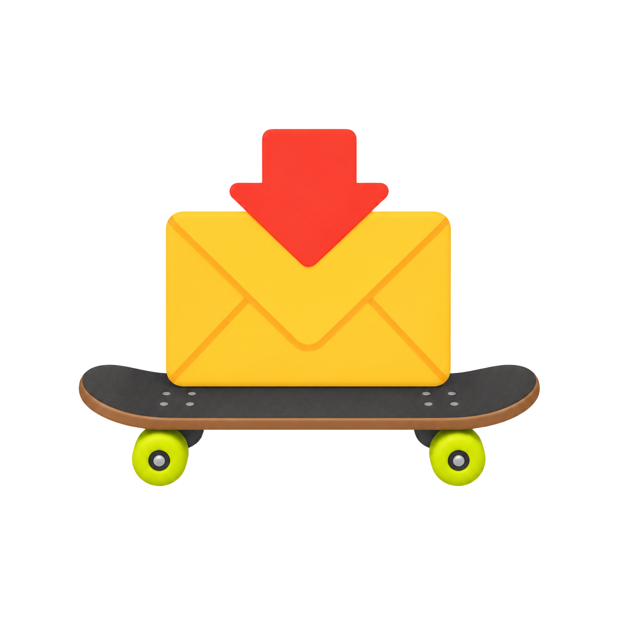 MAIL ON BOARD mascot
